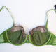 Andre Sarda Recife, a balconette bra with fine lace at a sale price. Color Parrot. Style 3305212. Inside view.