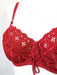 Aubade Bahia, a great demi bra. Firm for great support. Style 5015. Color Red.