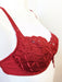 Aubade Bahia, a great demi bra. Firm for great support. Style 5015. Color Red.