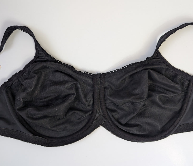 Aviana Floral, a premium plus size bra on sale. Color Black. Style 2453. Inside view.