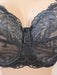 Barbara, a beautiful full cup bra. A plus size bra. Color Black. Style 116511. Front view.