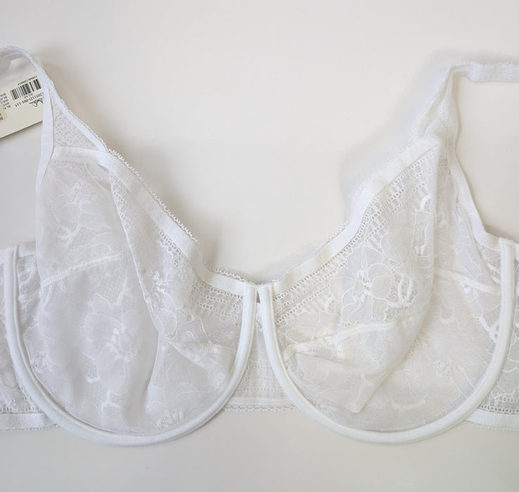 Barbara Fleur de Sucre, a great plus size full cup bra. Color Ivory. Style 120511. Inside view.