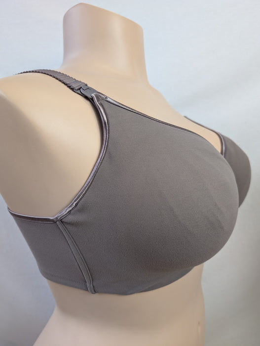 Cake Croissant, a premium nursing bra on sale. Style 24-1016-56. Color Raisin. Side view.