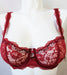 A Chantelle demi bra, Eternelle, is a bedroom bra and on sale. Color Red. Style 3625.