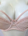 Chantelle Chic Essential, a beautiful full cup bra. Color Pink. Style 16G1. Gore view.