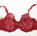 Chantelle Eternelle, a demi bra in a wonderful lace bra. Style 3621. Color Red.