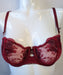 Chantelle Romance, a beautiful demi bra. Style 2745. Color Red. Front view.