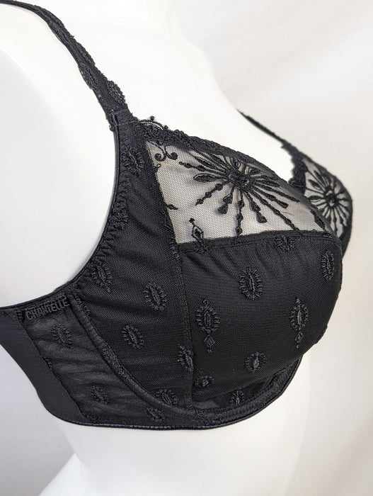 Chantelle Vendome, a luxurious bra on sale. Color Black. Style 1908.