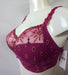 Chantelle Vendome is a full cup bra with beautiful embroidery. On sale. Side view. Color Fuschia. Style 1908.