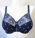 Chantelle Vendome, a comfortable full cup bra. Color Navy. Style 1908.