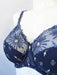 Chantelle Vendome, a comfortable full cup bra. Color Navy. Style 1908.