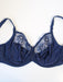 Chantelle Vendome, a comfortable full cup bra. Color Navy. Style 1908.