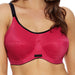 Elomi Energise, a great plus size sports bra. Color Pomegranate. Style EL8041.