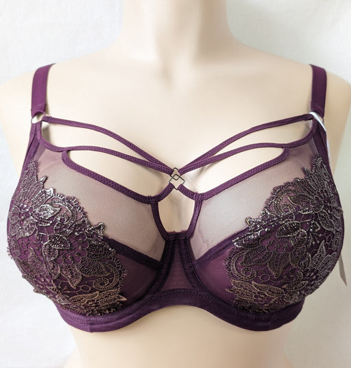 Elomi Eugenie, a plunge bra with loads of style. Great support. Color Gilded Berry. Style EL4770.