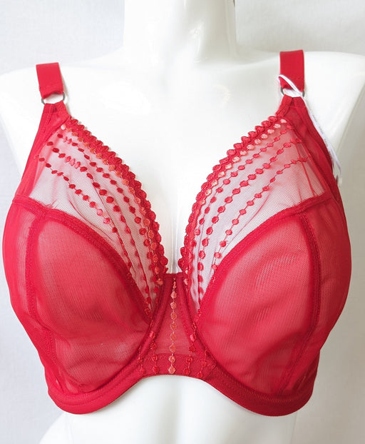 Elomi Matilda, a plunge bra with great support. Color Flamingo. Style EL8900.