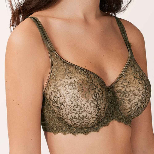 Empreinte Cassiopee, a seamless bra ideal for the full bust. Style 07151. Color Lichen.