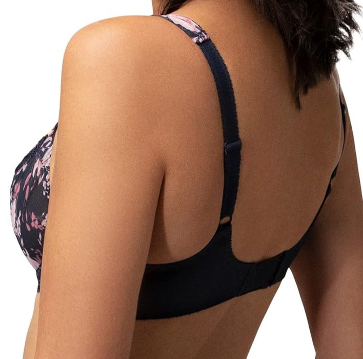 Empreinte Eden, a low neck bra that is a great everyday bra. Style 08213. Color Indigo.