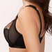 Empreinte Garance, a great bra for generous breast sizes. On sale. Color Black. Style 07216.