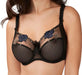 Empreinte Garance, a great bra for generous breast sizes. On sale. Color Black. Style 07216.