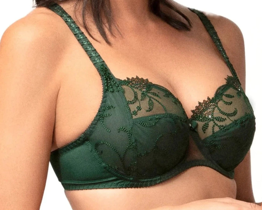 Empreinte Ginger, a classic full cup bra with incredible support and shape. Style 07207. Color Vert Profond.