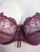 Empreinte Irina, a luxury balconette bra on sale. Color Lilas. Style 08122. Gore view.