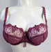 Empreinte Irina, a luxury balconette bra on sale. Color Lilas. Style 08122. Front view.