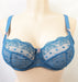 Empreinte Lola, premium craftmanship in a demi cup. Color Bleu Imperial. Style 08100.