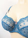 Empreinte Lola, premium craftmanship in a demi cup. Color Bleu Imperial. Style 08100.