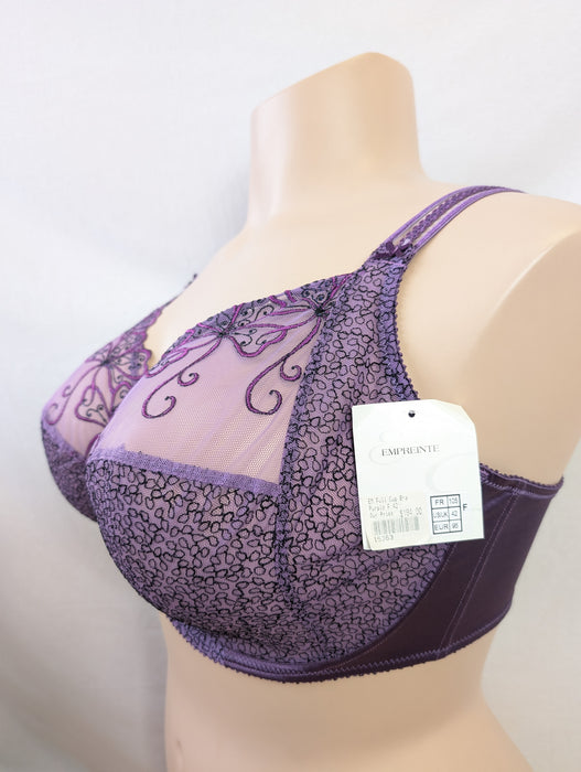 Empreinte Melody, a great full cup bra. Color Purple. Style 0792. Side view.