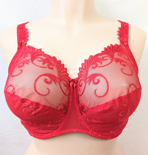 Empreinte Thalia, a classic full cup bra in a rich red color. Style 0756. Color Rogue.