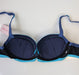 Ewa Michalak Ocean, a plunge padded bra with removable pads. Color Turquoise. Style Plunge. Inside view.