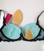 Ewa Michalak Rapsodia, a plunge padded bra with removable cookies. Style 658. Color Black. Inside view.