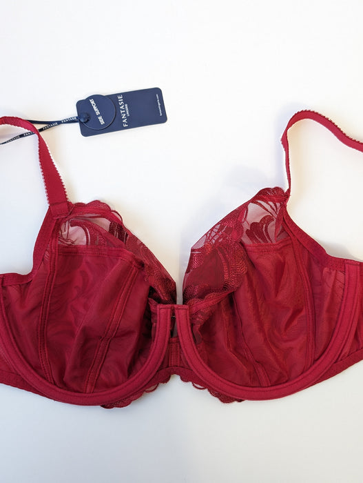 Fantasie Anoushka, a classy plunge bra. Style FL3212. Color Red.