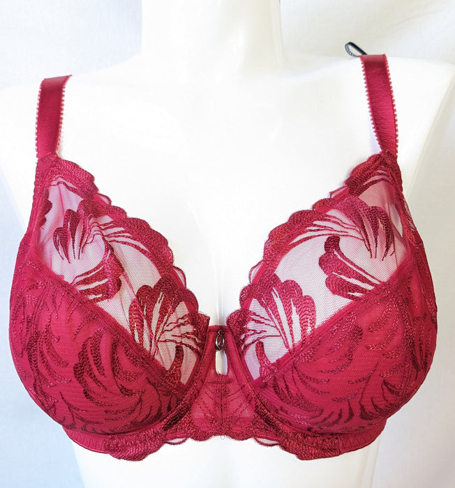 Fantasie Anoushka, a classy plunge bra. Style FL3212. Color Red.