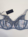 Fantasie Corryn, a fun, flirty, supportive and comfortable balcony bra. Color Smokey Blue. Style FL100201.