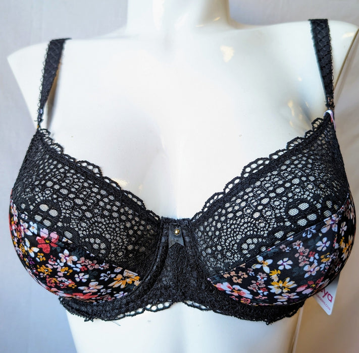 Freya Boho Vibes balconette bra on sale. Color Black. Style 400702.