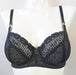 Freya Rio, a best selling balconette bra. Color Black. Style AA3510. Front view.