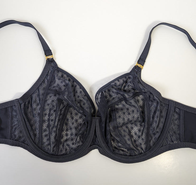 Freya Starlight, a beautiful balcony cut bra. Style AA5201. Color Slate.