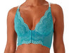 Gossard Superboost, a longline bra with a deep V plunge. Color Ocean Blue. Style 7718.