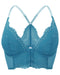 Gossard Superboost, a longline bra with a deep V plunge. Color Ocean Blue. Style 7718.