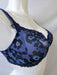 Lise Charmel Floral Dressing, a wonderful plunge bra. Color Sapphire. Style BCA3285. Side view.