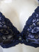 Lise Charmel Floral Dressing, a wonderful plunge bra. Color Sapphire. Style BCA3285. Front view.