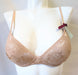 Little Bra Company Lea, a wonderful wireless lace bra. Color Beige. Style L001L.