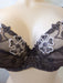 Maison Lejaby Elixir Candide, a plus size balconette bra. Style C20831. Color Cola. Gore view.