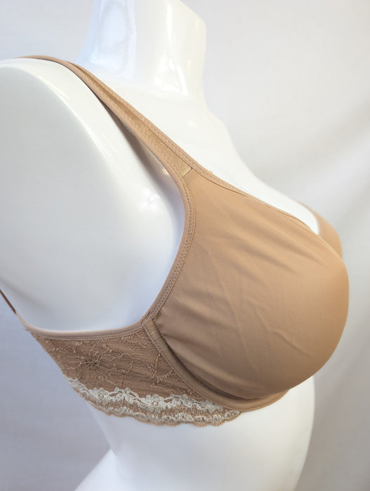 Maison Lejaby on sale, a discontinued full cup bra. Style G30713. Color Beige. Side view.