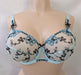 Maison Lejaby Gaby, a comfortable full cup bra. Style G20733. Color Summer Blue. Front view.