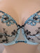 Maison Lejaby Gaby, a comfortable full cup bra. Style G20733. Color Summer Blue. Gore view.