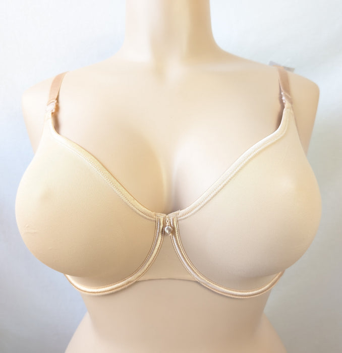 Maison Lejaby Nuage, an all day bra for comfort in a full cup. Color Beige. Style 5121V. Front view.