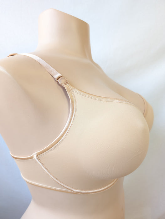 Maison Lejaby Nuage, an all day bra for comfort in a full cup. Color Beige. Style 5121V. Side view.