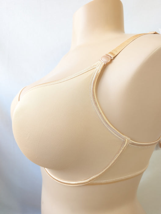 Maison Lejaby Nuage, an all day bra for comfort in a full cup. Color Beige. Style 5121V. Side view.